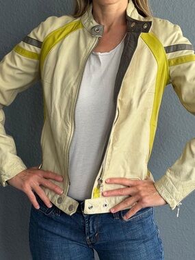 Celeb closet clean out: leather Gas moto jacket